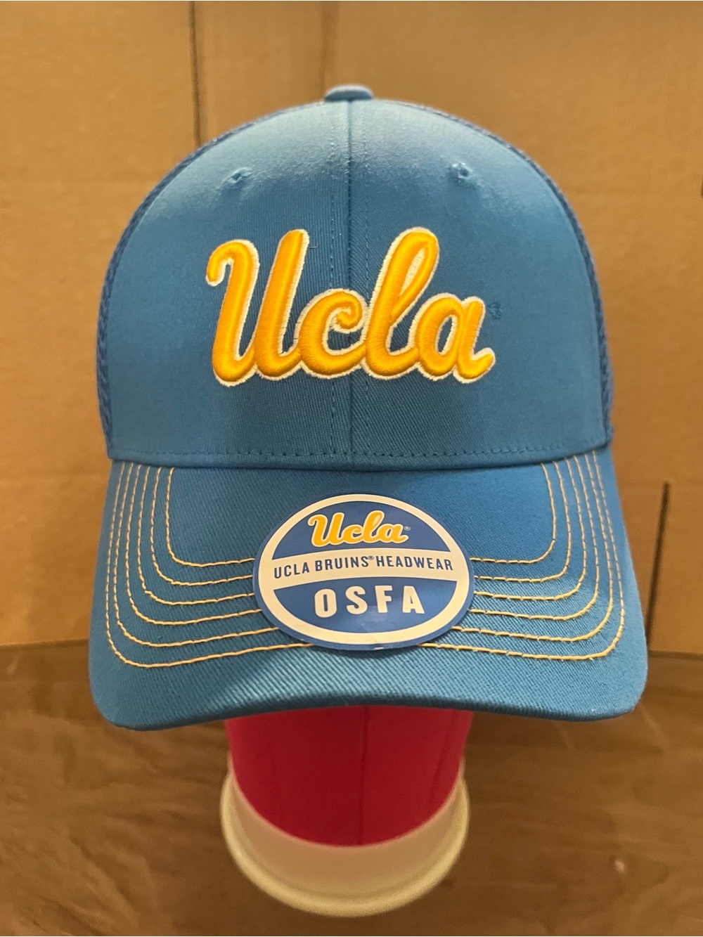 UCLA Bruins NCAA Baseball Cap- Adult Stretch Fit -Blue-Embroidered